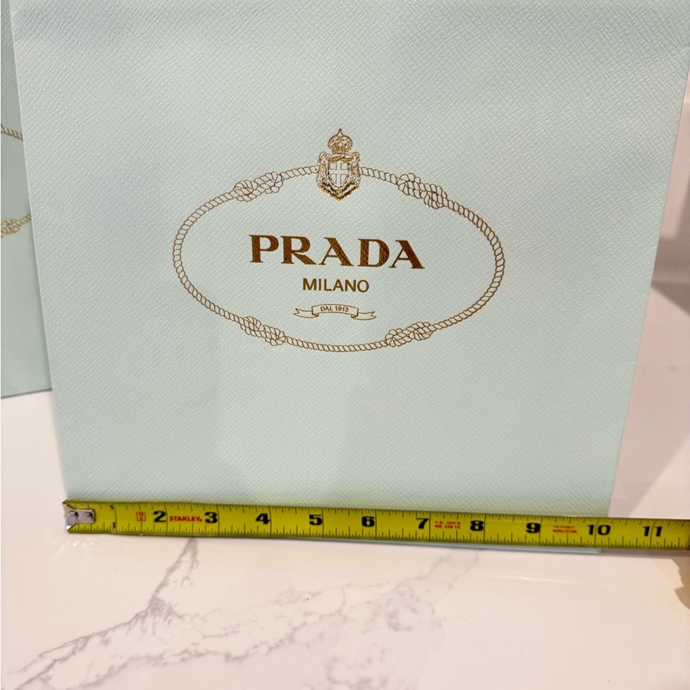 Prada London Cafe Mint Special Edition Gift Bags - Set of Two - Picture 2 of 6